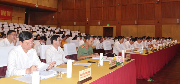 Quang cảnh Hội nghị BCH Đảng bộ tỉnh Bà Rịa – Vũng Tàu lần thứ mười hai