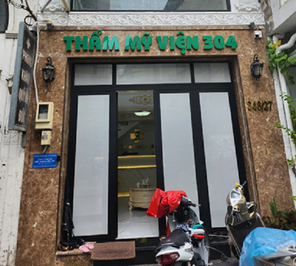 Phát hiện “Viện thẩm mỹ 304” hoạt động khám bệnh, chữa bệnh khi chưa được cấp phép