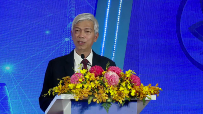 Phó Chủ tịch UBND TP.HCM Võ Văn Hoan phát biểu tại buổi Lễ tôn vinh, khen thưởng nhân ngày Doanh nhân Việt Nam 13/10/2022