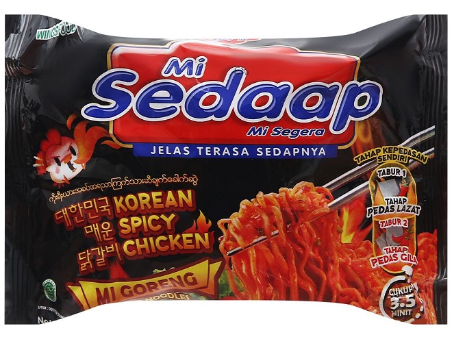 Một sản phẩm mì tôm mang thương hiệu Mi Sedaap của Indonesia