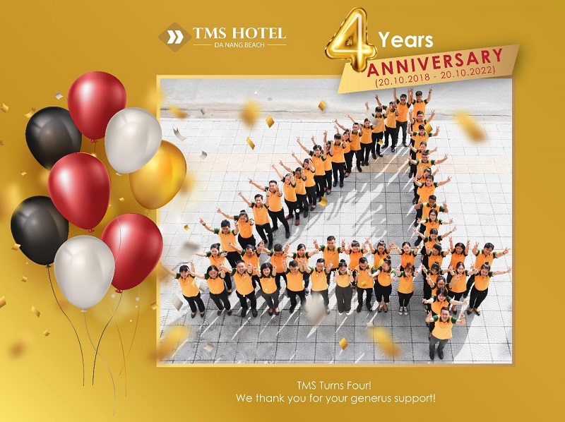 TMS Hotel Da Nang Beach tri ân khách hàng nhân dịp kỷ niệm sinh nhật 4 năm
