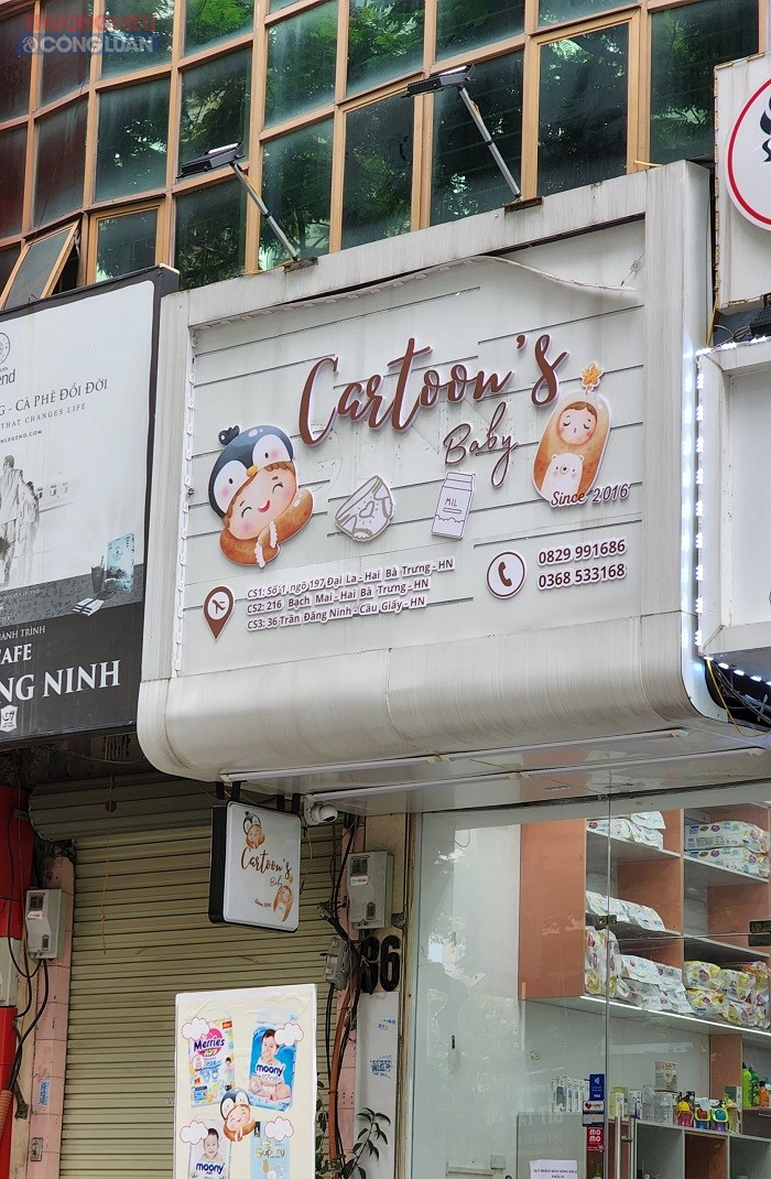 Xử phạt hệ thống Cartoon’s Baby vì kinh doanh hàng hóa nhập lậu
