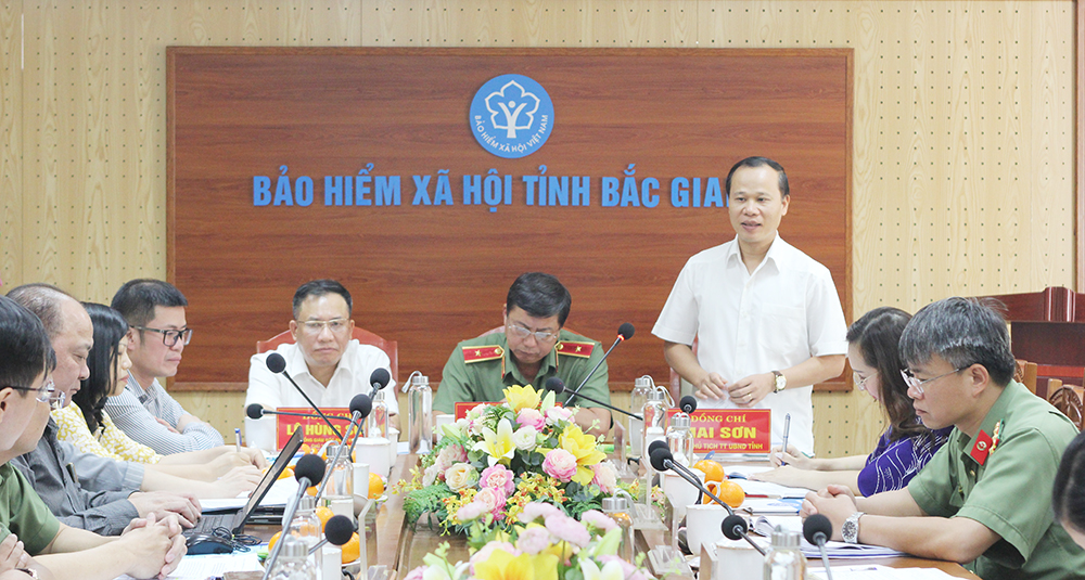 Ông Mai Sơn, Phó Chủ tịch Thường trực UBND tỉnh Bắc Giang phát biểu.