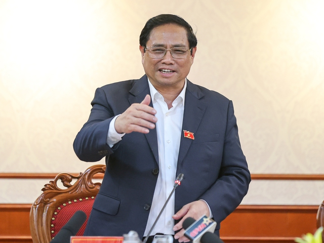 Thủ tướng ghi nhận, đánh giá cao vai trò và những kết quả đạt được của Hội CCB Việt Nam trong nhiệm kỳ vừa qua - Ảnh: VGP/Nhật Bắc