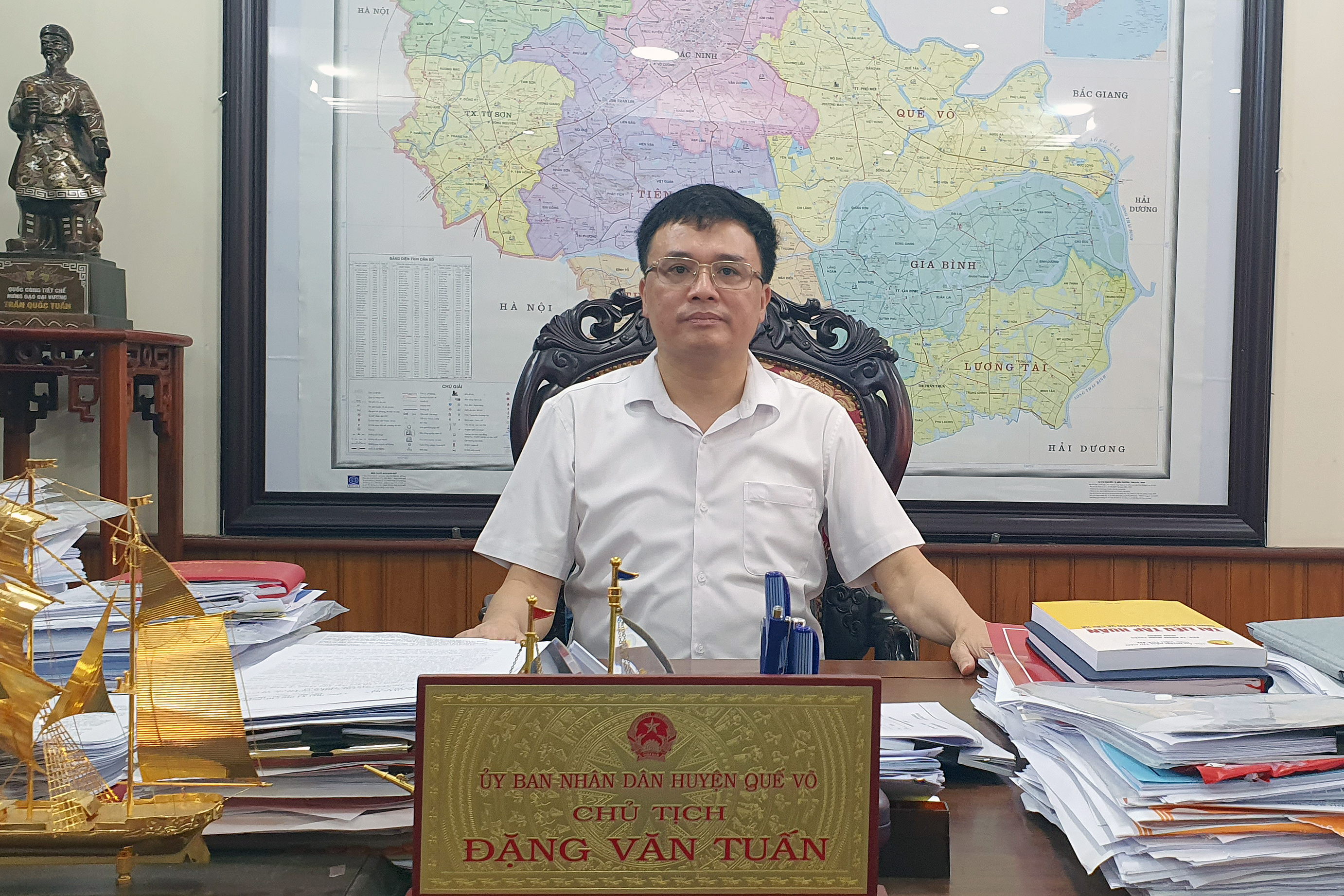 Ông Đặng Văn Tuấn, Chủ tịch UBND huyện Quế Võ