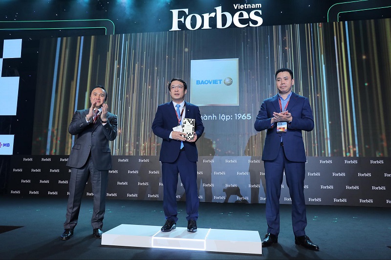 Bảo Việt nhận giải Top 25 thương hiệu tài chính Forbes