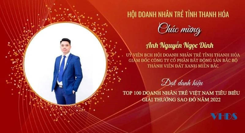 Anh Nguyễn Ngọc Dinh là Tổng Giám đốc Công ty CP bất động sản Bắc Bộ - thành viên Đất Xanh Miền Bắc