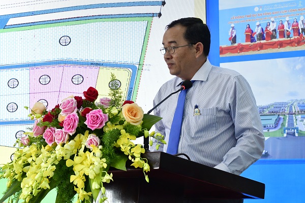 Ông Phạm Quốc Hùng- P. Giám đốc Công ty CP NGK Yến sào Khánh Hòa thay mặc các nhà đầu tư thứ cấp phát biểu