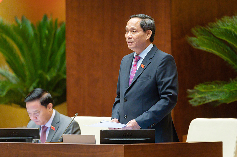 Thượng tướng Trần Quang Phương - Phó Chủ tịch Quốc điều hành Phiên họp