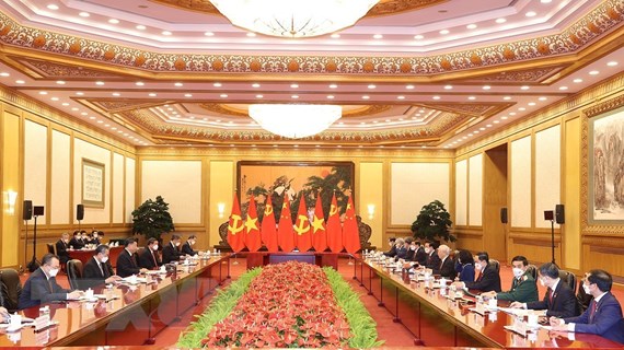 Tổng Bí thư hội đàm với Tổng Bí thư, Chủ tịch Trung Quốc Tập Cận Bình