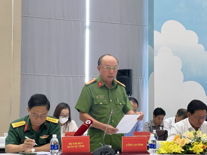 Đại tá Trần Văn Chính thông tin về vụ việc