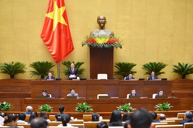 Phó Chủ tịch Thường trực Quốc hội Trần Thanh Mẫn phát biểu khai mạc Phiên Chất vấn và trả lời chất vấn.