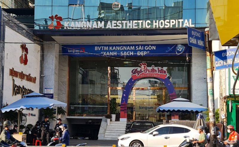 Bệnh viện Thẩm mỹ Kangnam Sài Gòn có địa chỉ tại số 666 đường Cách Mạng Tháng Tám, Phường 5, quận Tân Bình, TP HCM.(Ảnh: Thang Duy)