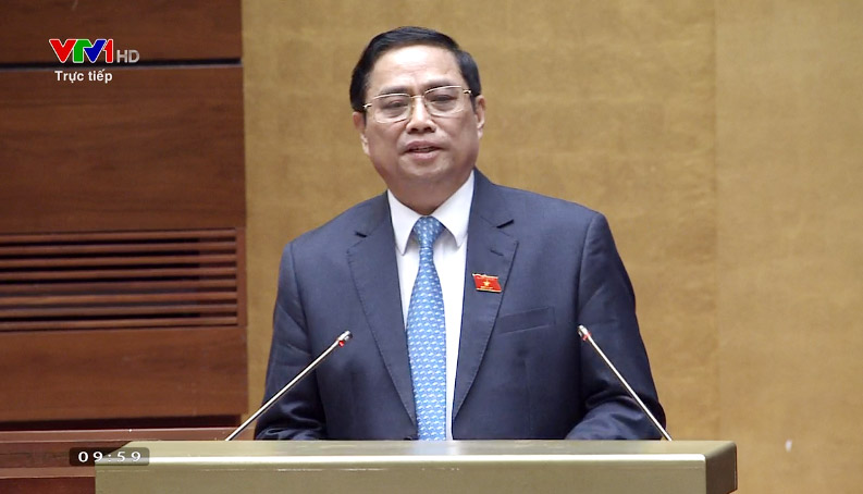 Thủ tướng Chính phủ Phạm Minh Chính báo cáo, giải trình tại Quốc hội