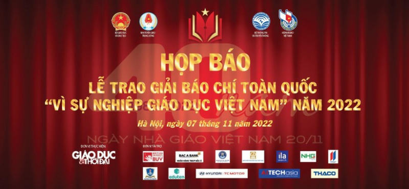 Họp báo tổng kết Giải báo chí Vì sự nghiệp giáo dục Việt Nam năm 2022