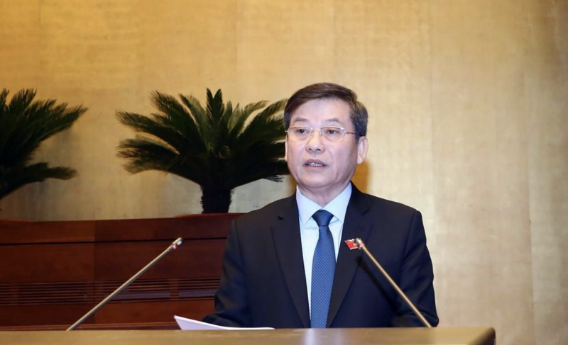 Viện trưởng Viện kiểm sát nhân dân tối cao Lê Minh Trí trình bày Báo cáo công tác năm 2022 của Viện trưởng Viện kiểm sát nhân dân tối cao.