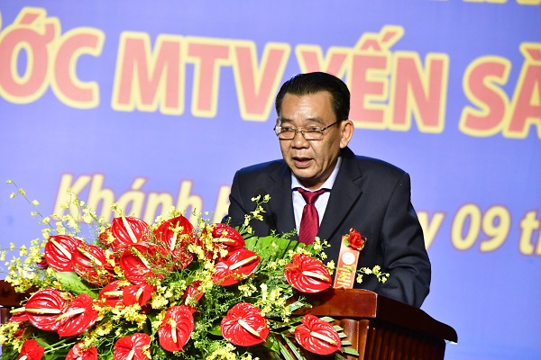 Ông Nguyễn Anh Hùng- Bí thư Đảng ủy, Chủ tịch HĐTV Công ty Yến sào Khánh Hòa phát biểu tiếp thu.