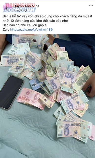 Chủ tổng kho gia dụng Mina Quỳnh Anh Hải Phòng kêu gọi đầu tư và cho vay nặng lãi