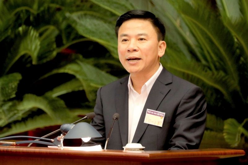 Ông Đỗ Trọng Hưng, Bí thư Tỉnh ủy Thanh Hóa phát biểu tham luận tại hội nghị