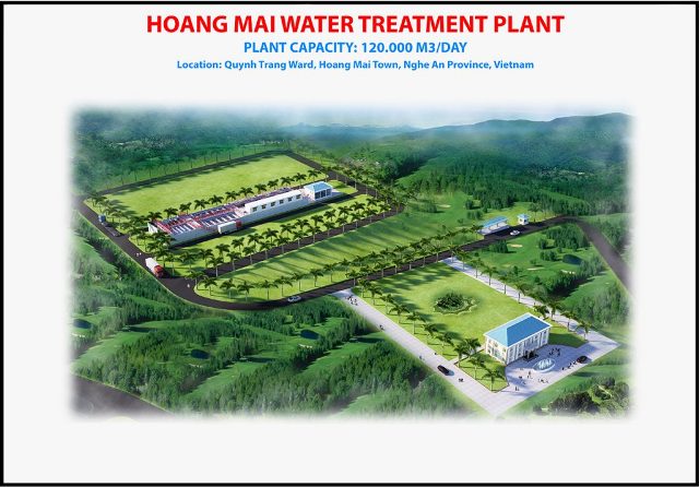 Đầu tư Dự án Nhà máy nước sạch thị xã Hoàng Mai công suất 80.000 m3/ngày-đêm, tổng mức đầu tư 950 tỷ đồng