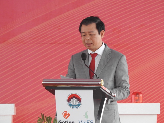 Phó Chủ tịch kiêm Tổng giám đốc Tập đoàn Vingroup Nguyễn Việt Quang khẳng định nhà máy liên doanh pin VinES-Gotion là một cấu phần quan trọng trong chiến lược tự chủ về nguồn cung pin cho các dòng xe điện VinFast