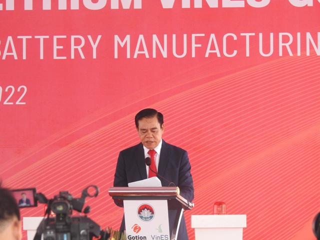 Ông Võ Trọng Hải - Chủ tịch UBND tỉnh Hà Tĩnh ghi nhận đóng góp lớn của Tập đoàn Vingroup và các đối tác với sự phát triển kinh tế của địa phương