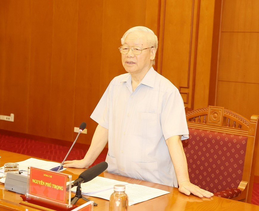 Tổng Bí thư Nguyễn Phú Trọng chủ trì họp về phòng, chống tham nhũng, tiêu cực