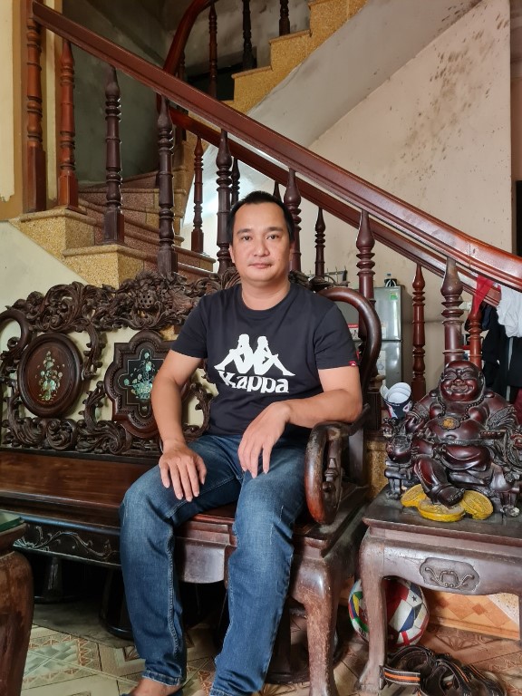 Anh Đinh Công Linh, phụ huynh học sinh của trường THCS Hải Bối, Đông Anh, Hà Nội