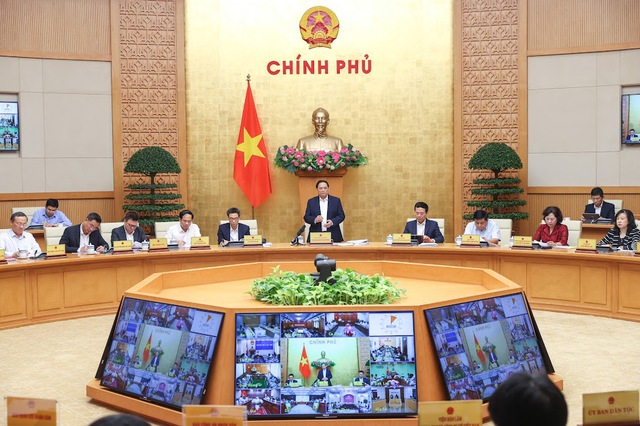 Thủ tướng Phạm Minh Chính phát biểu khai mạc hội nghị. ẢNh VGP/Nhật Bắc