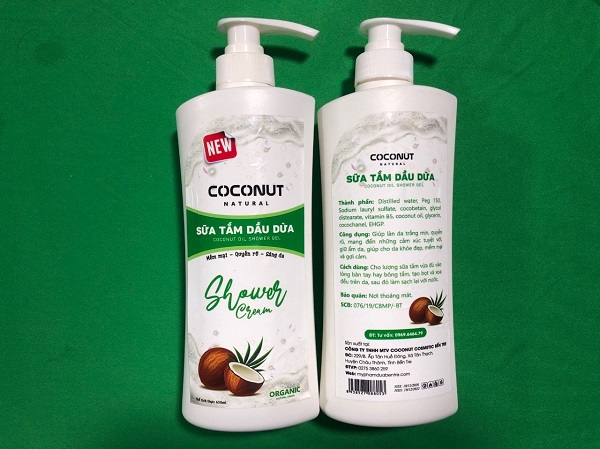 Sản phẩm Sữa tắm dầu dừa của Công ty TNHH Coconut Cosmetic Bến Tre
