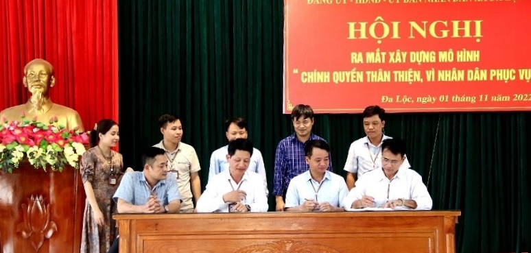 Lễ ra mắt mô hình “Chính quyền thân thiện, vì Nhân dân phục vụ” tại xã Đa Lộc, huyện Hậu Lộc, tỉnh Thanh Hoá