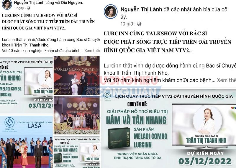 Bà Nguyễn Thị Lành - Đồng sáng lập thương hiệu mỹ phẩm Lurcinn quảng bá Bà Nguyễn Thị Lành - Đồng sáng lập thương hiệu mỹ phẩm Lurcinn quảng bá