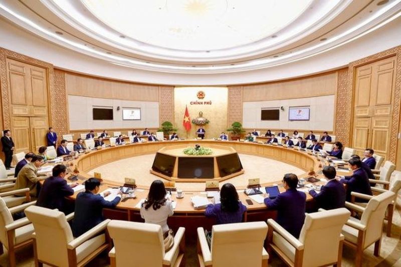 Thủ tướng Phạm Minh Chính chủ trì phiên họp Chính phủ thường kỳ tháng 11. Ảnh: NHẬT BẮC