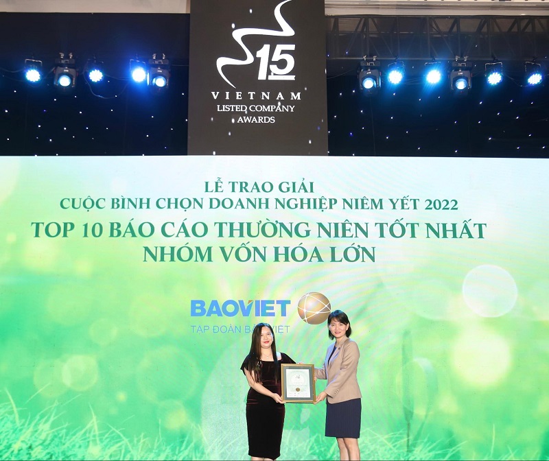 Bảo Việt - Top 10 bao cao thường niên tốt nhất nhóm vốn hóa lớn