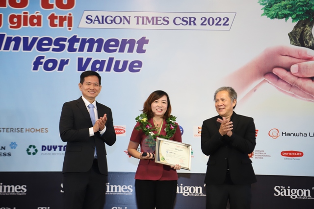 Unilever nhận giải thưởng CSR Awards 2022 của Saigon Times Group