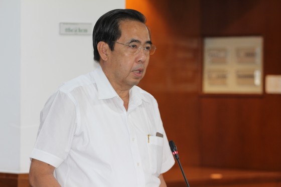 Phó Giám đốc Sở LĐTB-XH TPHCM Nguyễn Văn Lâm thông tin về tình hình lao động trên địa bàn TPHCM. Ảnh: TTBC