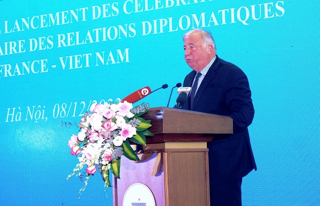 Chủ tịch Thượng viện Pháp Gérard Larcher (Ảnh: Thu Loan)
