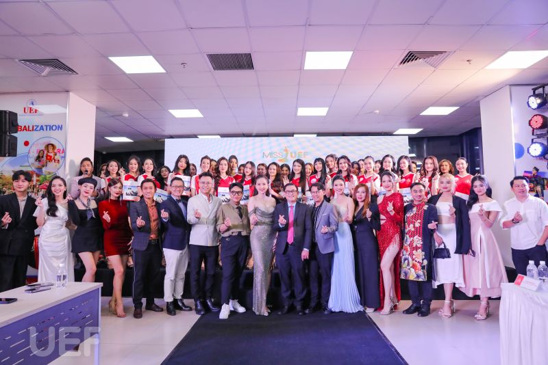 Vòng Bán kết Miss UEF 2022 đã quy tụ Hoa hậu, Á khôi các đấu trường nhan sắc lớn, chuyên gia đào tạo trình diễn, các đơn vị tài trợ cùng lãnh đạo và đông đảo sinh viên toàn trường