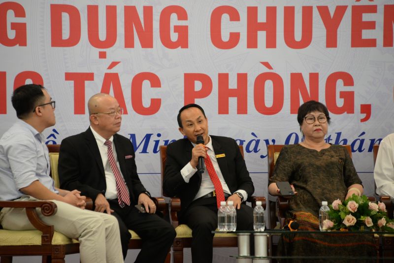 Ông Nguyễn Viết Hồng – Tồng giám đốc Vina CHG chia sẻ về các giải pháp chống hàng giả các doanh nghiệp nên áp dụng trong công tác bảo vệ thương hiệu trên nền tảng số