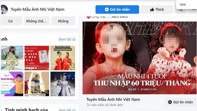 Vĩnh Phúc: Cần cảnh giác chiêu trò lừa đảo "mẫu ảnh thời trang bé yêu, tuyển trẻ em làm người mẫu”