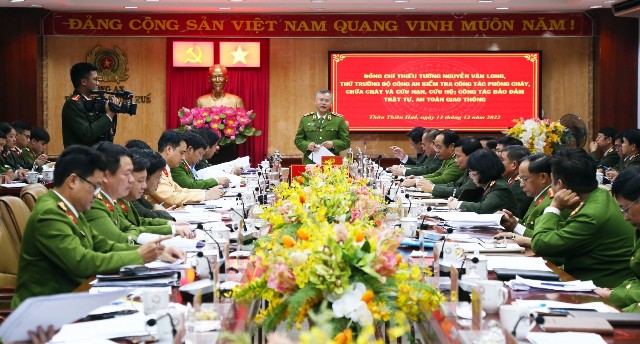 Đoàn công tác của Bộ Công an làm việc tại Thừa Thiên Huế