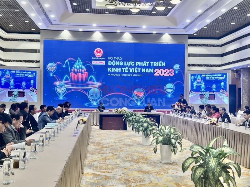 Hội thảo “Động lực Phát triển Kinh tế Việt Nam 2023” do Báo Xây dựng tổ chức sáng 14/12/2022 tại Hà Nội..
