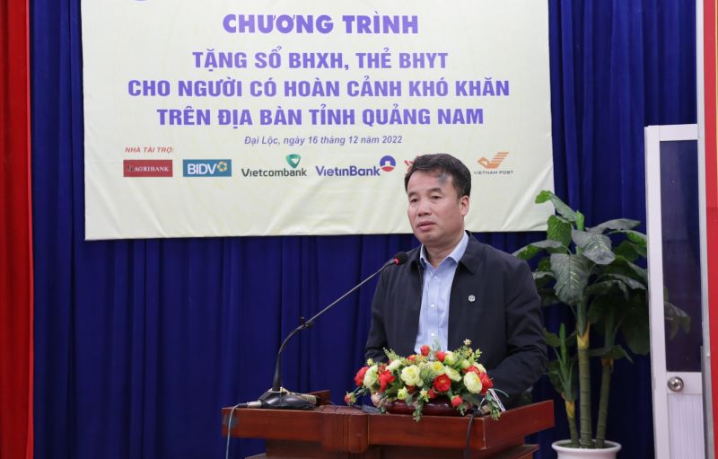 Tổng giám đốc Bảo hiểm xã hội Việt Nam Nguyễn Thế Mạnh phát biểu