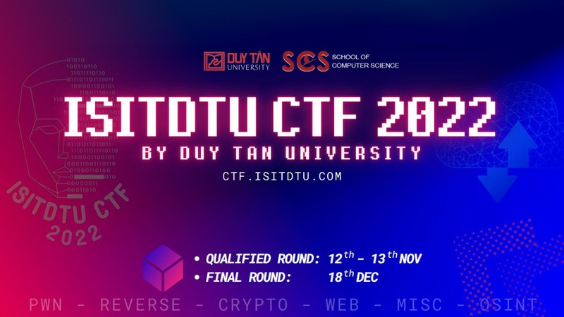 10 đội vào vòng chung kết Cuộc thi An toàn thông tin quốc tế ISITDTU CTF 2022.