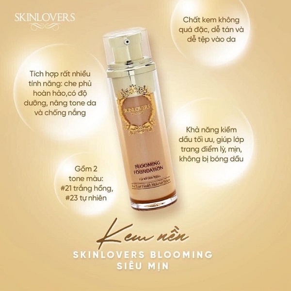 Đình chỉ lưu hành, thu hồi lô mỹ phẩm Skinlovers Blooming Foundation No.21 của Công ty Đài Linh