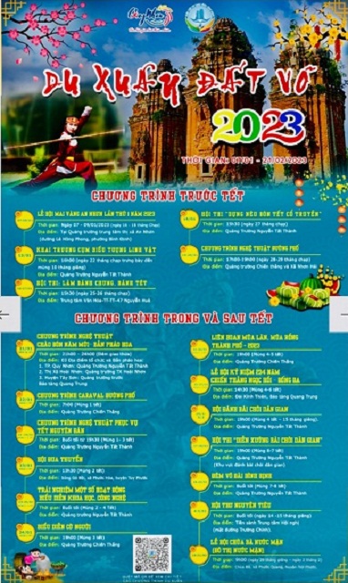 Chương trình các sự kiện, lễ hội Tết Nguyên đán Quý Mão năm 2022 trên địa bàn tỉnh Bình Định.