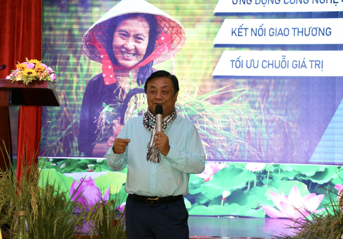 Ông Lê Minh Hoan, Bộ trưởng Bộ Nông nghiệp và Phát triển nông thôn phát biểu tại buổi lễ