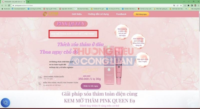 sản phẩm Pink Queen E9 đang được chính CEO Nya Chi của công ty CSTAR và các đại lý cấp dưới đang “vẽ” thêm các công dụng, thần thánh hóa công dụng.