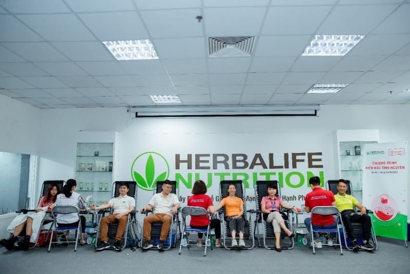 Herbalife Vietnam phối hợp với Viện Huyết học và Truyền máu Trung Ương tổ chức Ngày Hiến Máu Tình Nguyện tại văn phòng Herbalife Việt Nam tại Hà Nội năm 2022