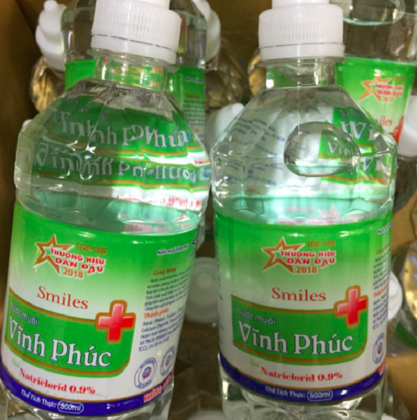 Đình chỉ lưu hành, thu hồi lô sản phẩm Nước muối Vĩnh Phúc do không đạt tiêu chuẩn chất lượng